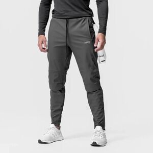 ASRV DSG-0959 Tetra-Lite Moto Joggers Men Medium Space Grey Performance DWR $138